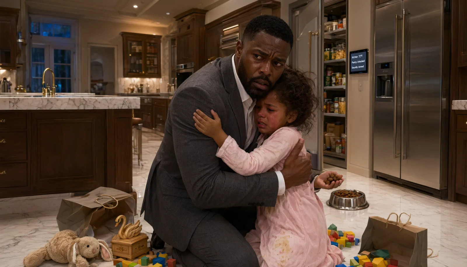 A Billionaire Came Home Early and Found His Daughter Eating From the Dog Bowl