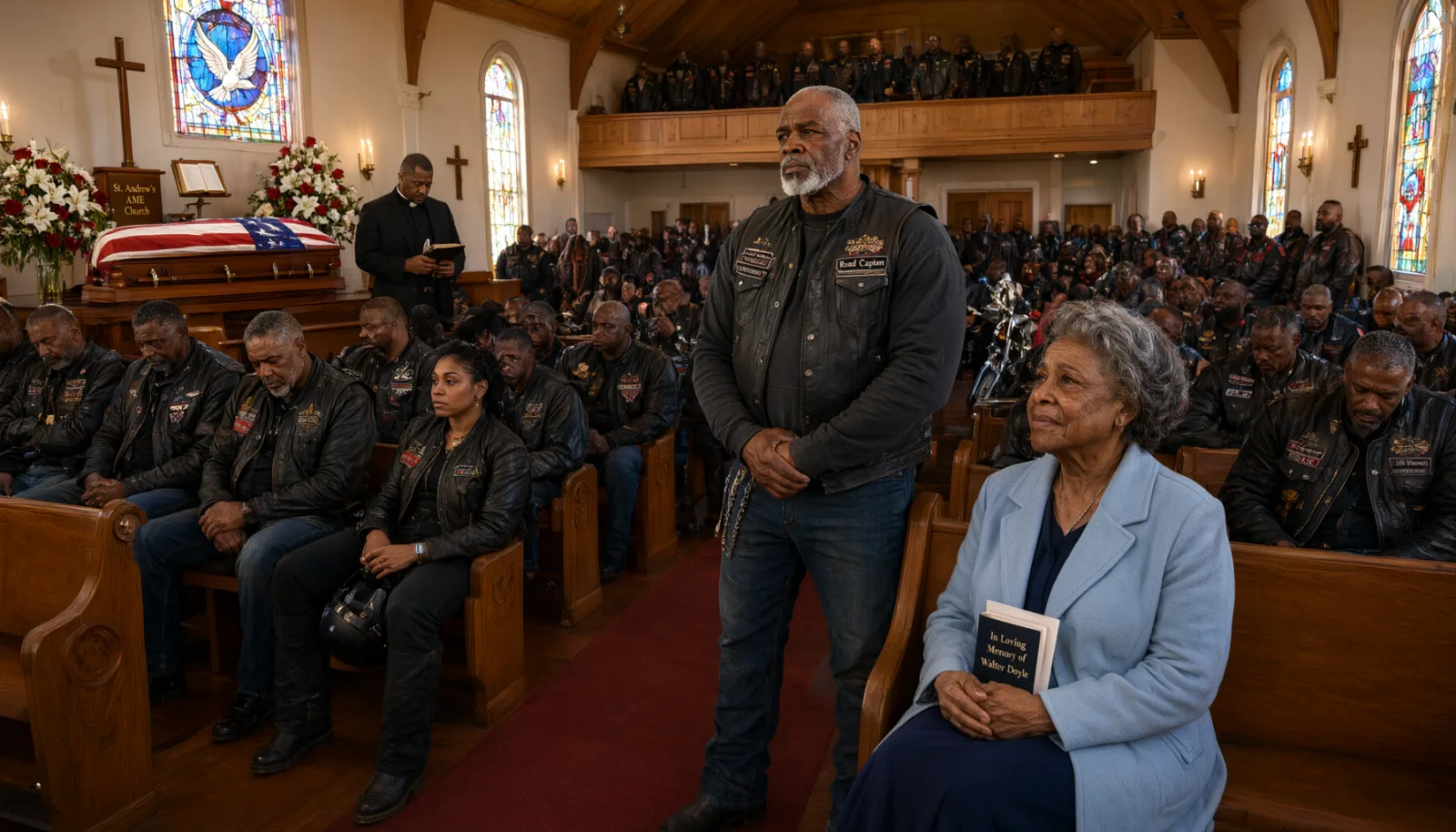 A 91-Year-Old Widow Asked One Biker to Attend Her Husband's Funeral
