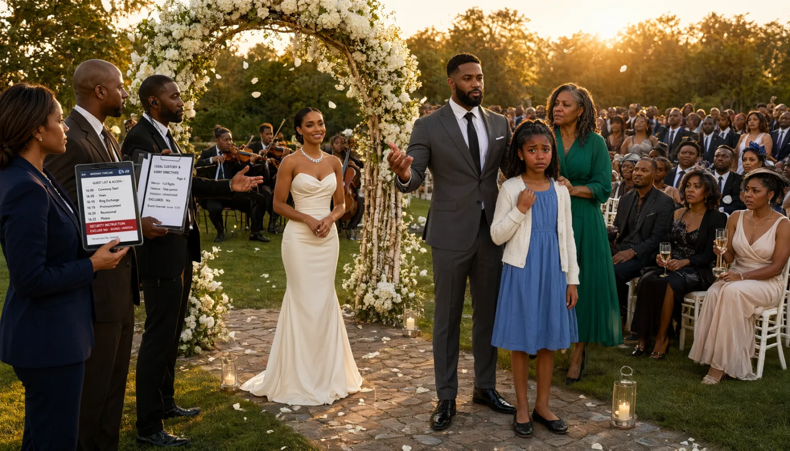 The Girl Outside the Wedding Arch