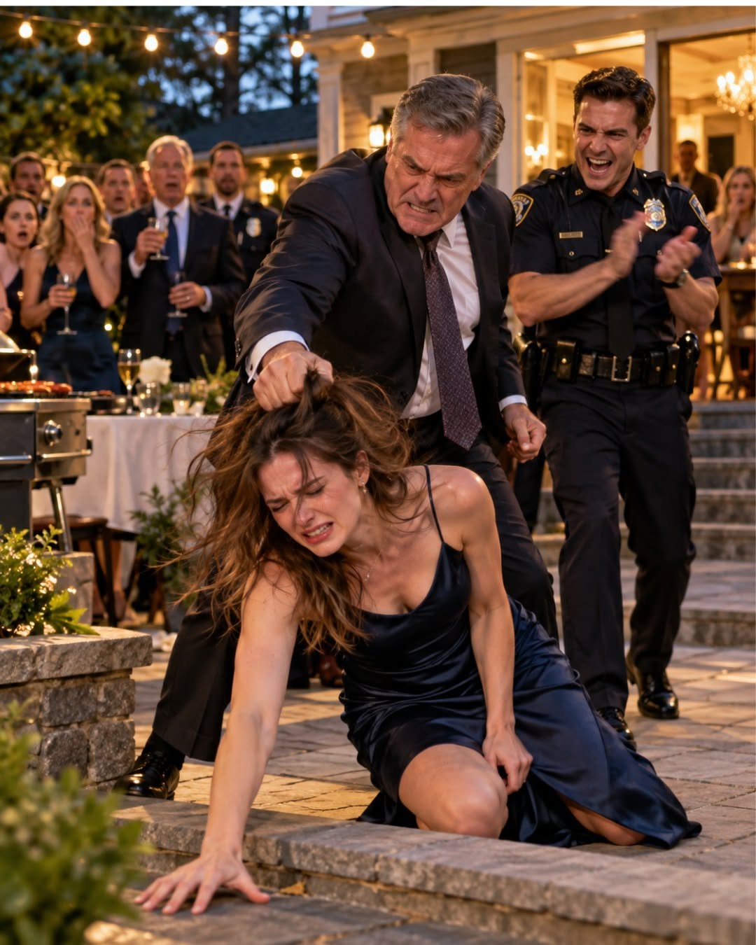 At my NYPD detective brother’s promotion party, my retired-cop father slapped me in front of 68 guests, dragged me out by my hair, and watched my own brother applaud—but as I sat bleeding on the curb, I smiled, because while they were celebrating their family’s “honor,” I’d already made one phone call that could destroy everything they’d spent years protecting.