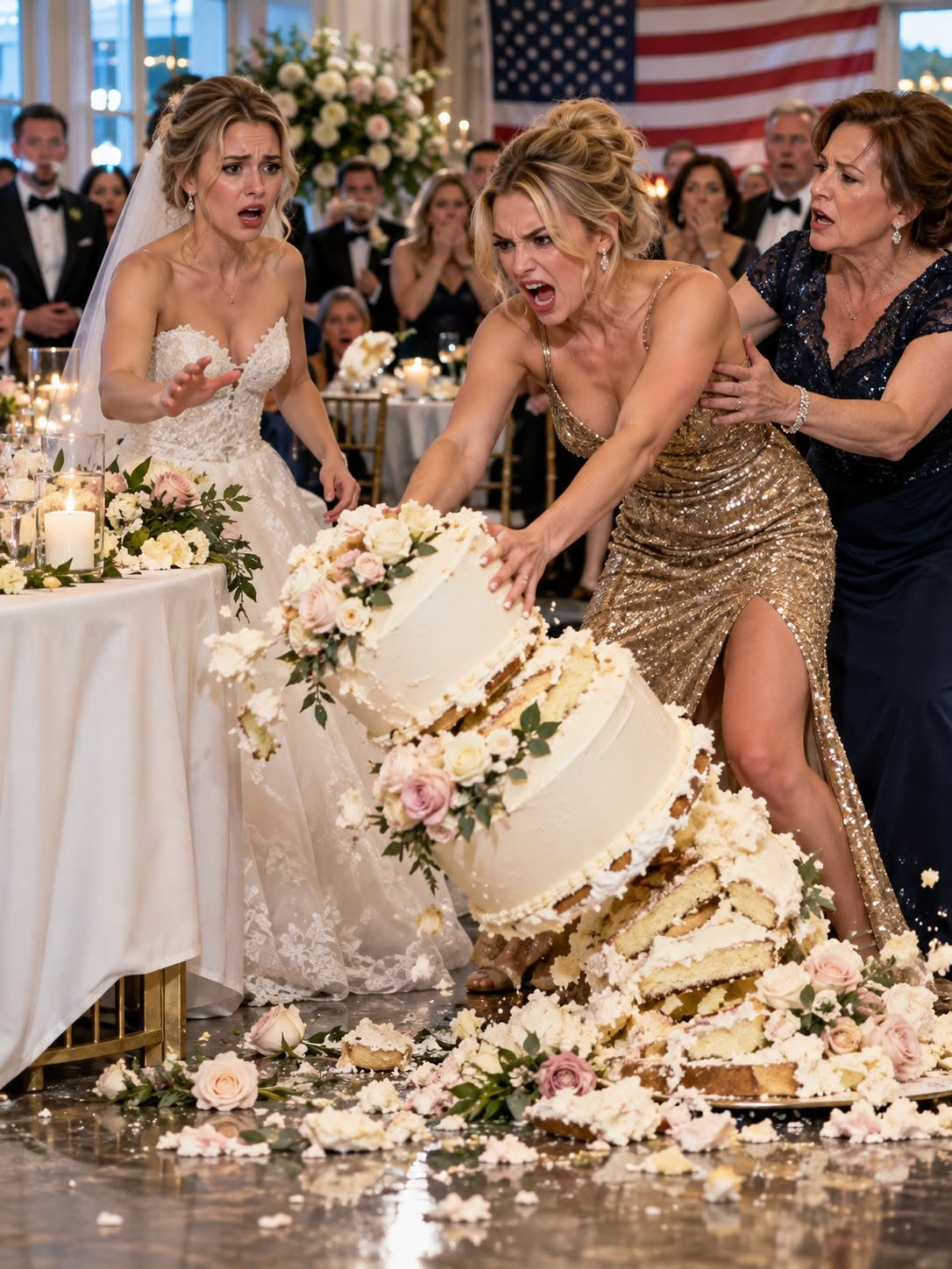 “My sister grabbed my wedding cake and smashed it onto the floor because I refused to buy her a luxury car, while forty-six guests watched my perfect day collapse. She blamed me, my mother defended her, and nobody apologized. But when she later demanded I pay again, she never expected the truth about who had been funding her entire life to come out.”....