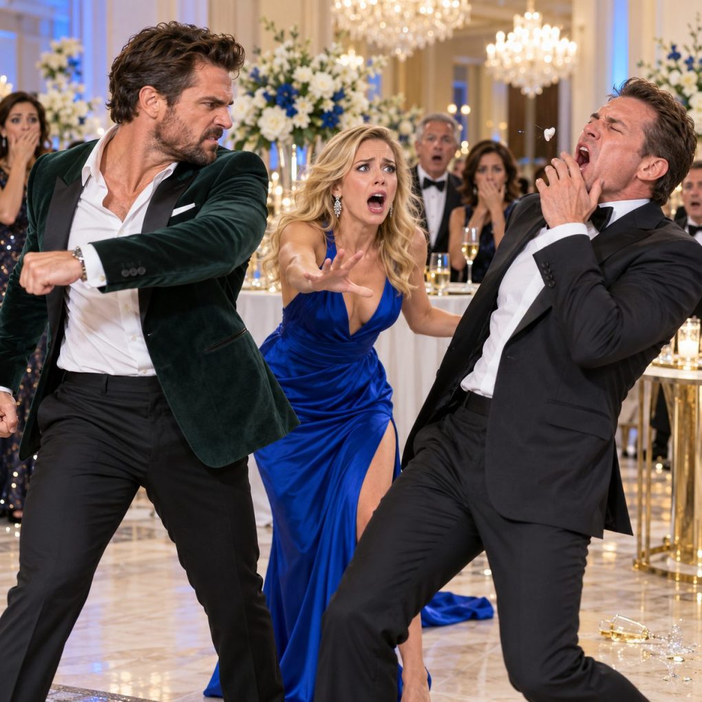 My wife invited me to her company gala just to humiliate me, even letting her boss grab her in front of me—but ten minutes later, his tooth was knocked out in front of every guest...