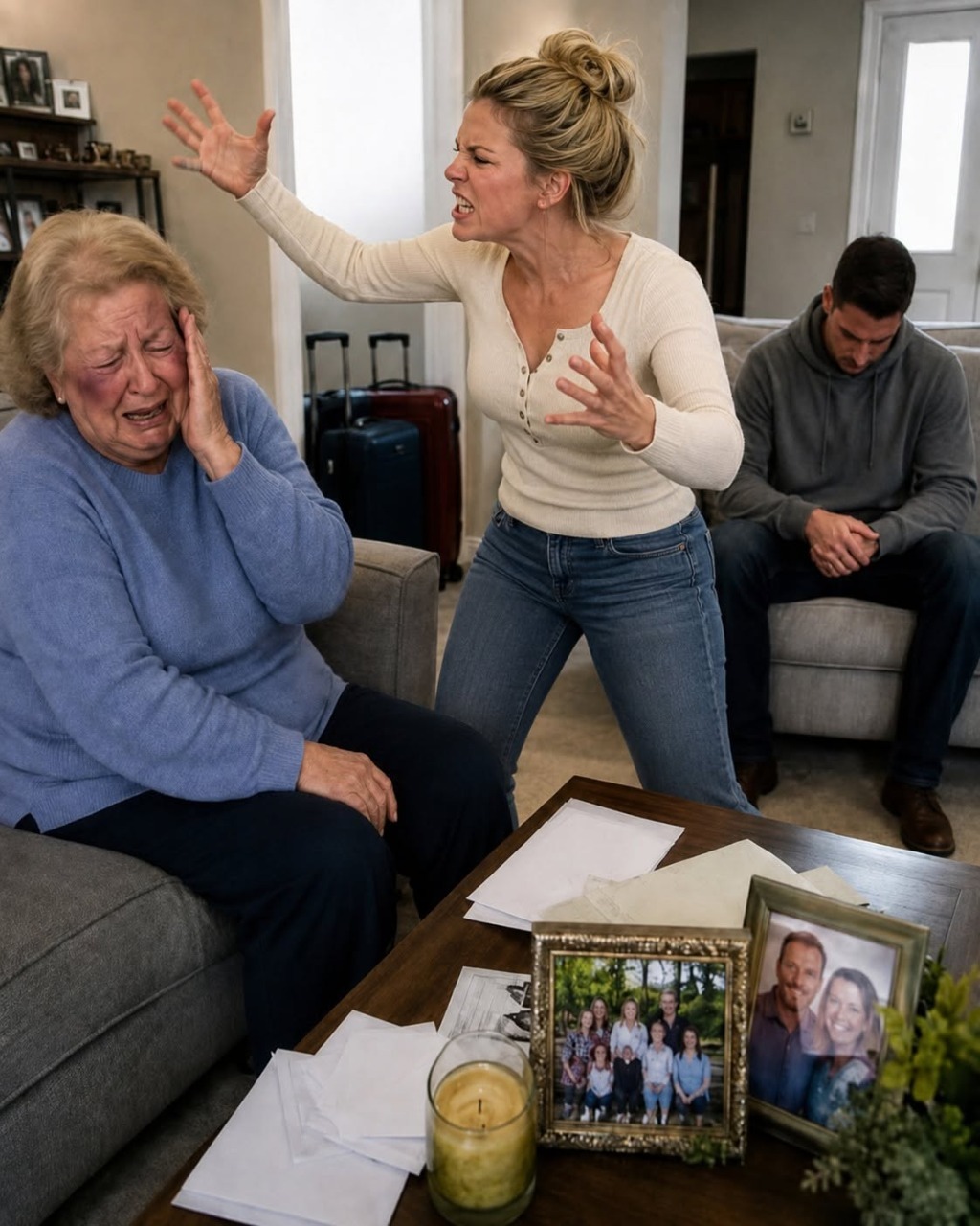 My daughter-in-law slapped me for refusing to pay for her cruise, my son threw me out with two suitcases… and weeks later they boarded the ship without knowing I was the new partner