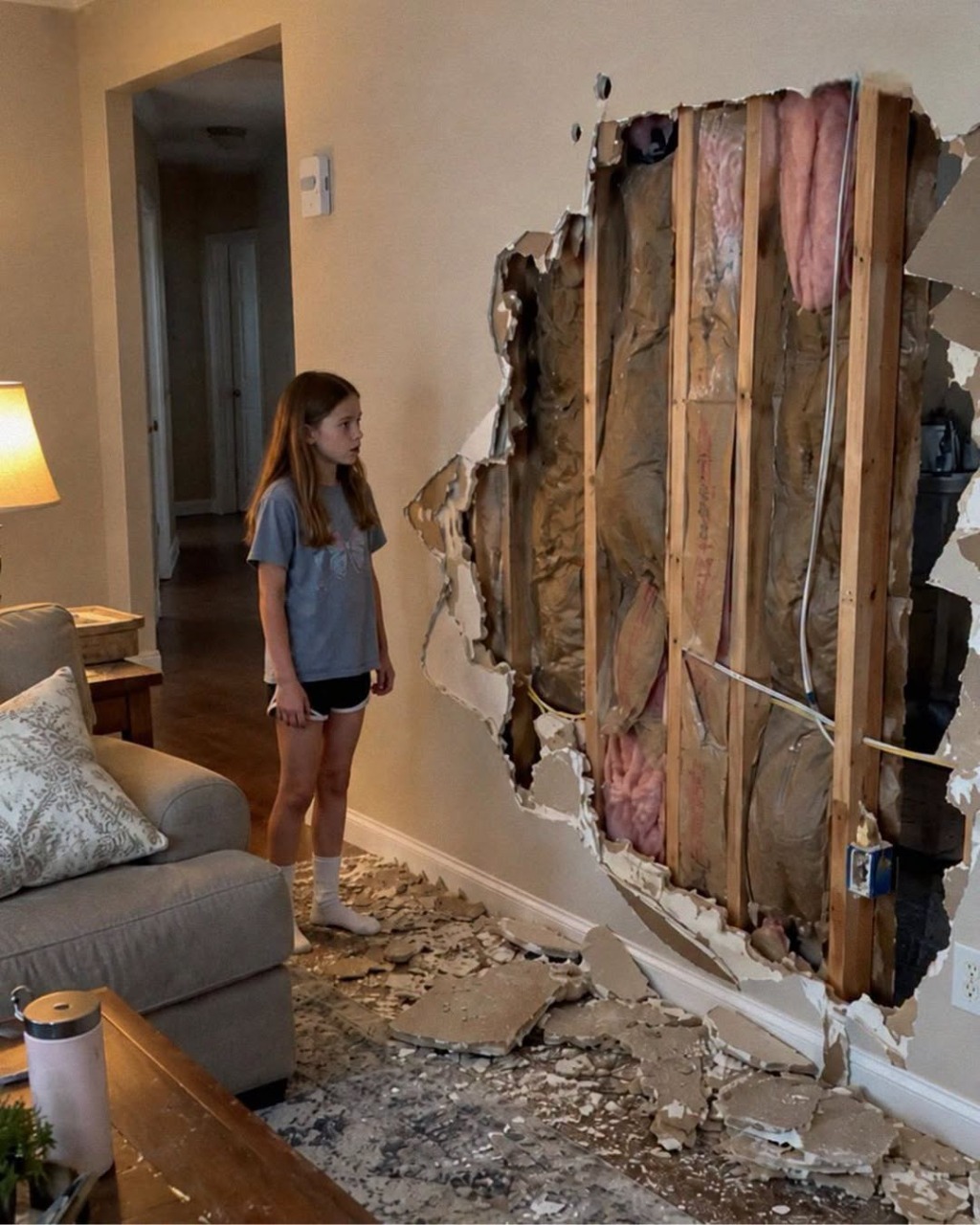 I Came Home to a Huge Hole in My Living Room Wall — My Husband Called It an "Accident," Until Our 12-Year-Old Daughter Pulled Me Aside