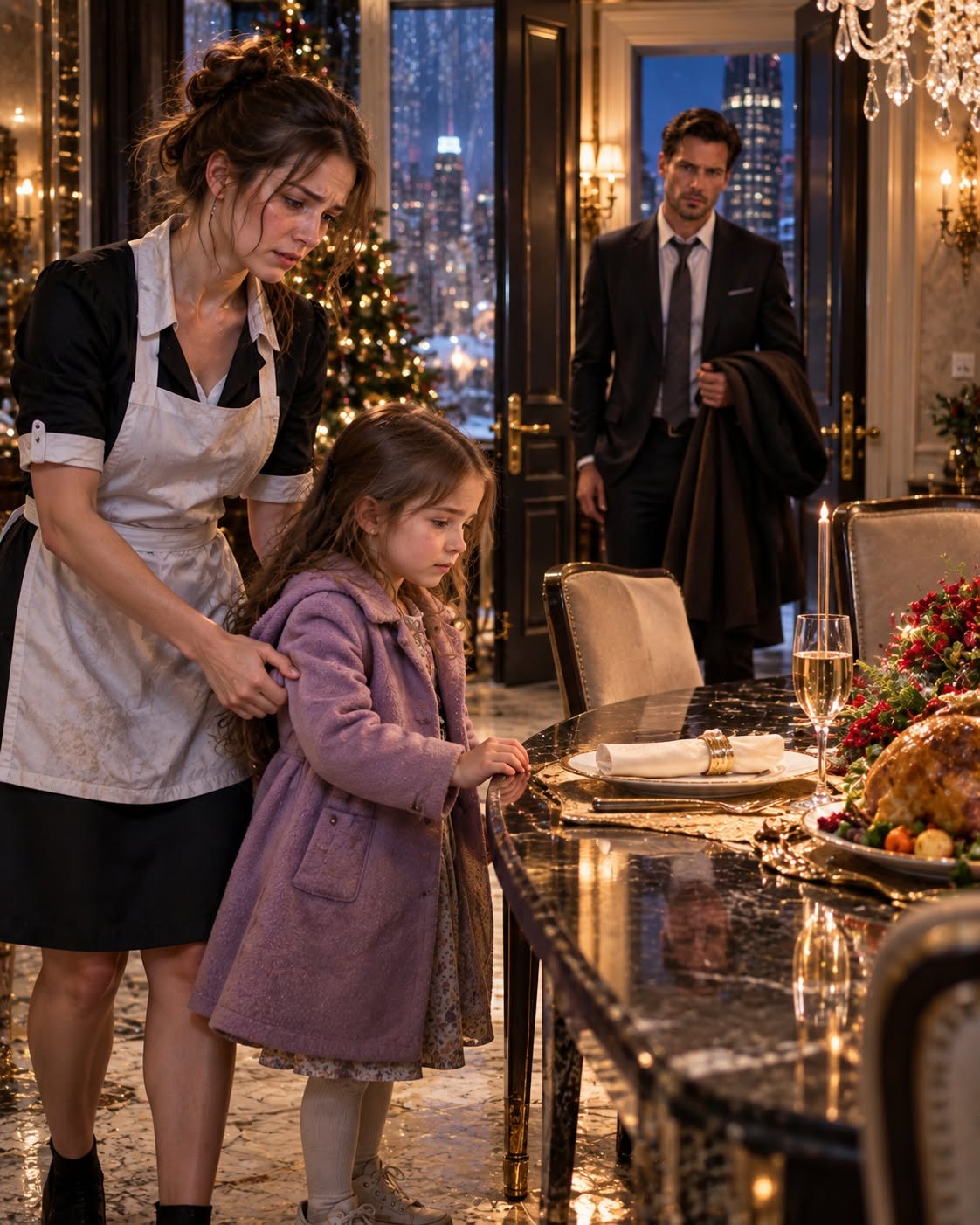 A POOR MOM WORKS ON CHRISTMAS EVE — UNTIL A BILLIONAIRE STEPS IN AND CHANGES EVERYTHING