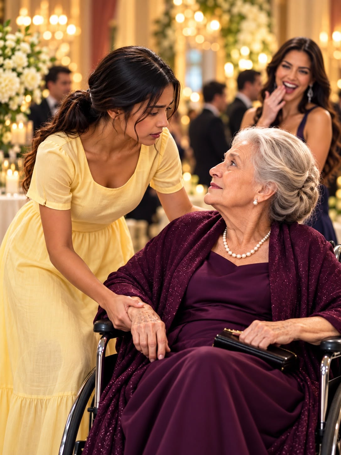 Poor Girl Mocked at a Luxury Wedding, She Helped an Elderly Woman Without Knowing Who She Really Was