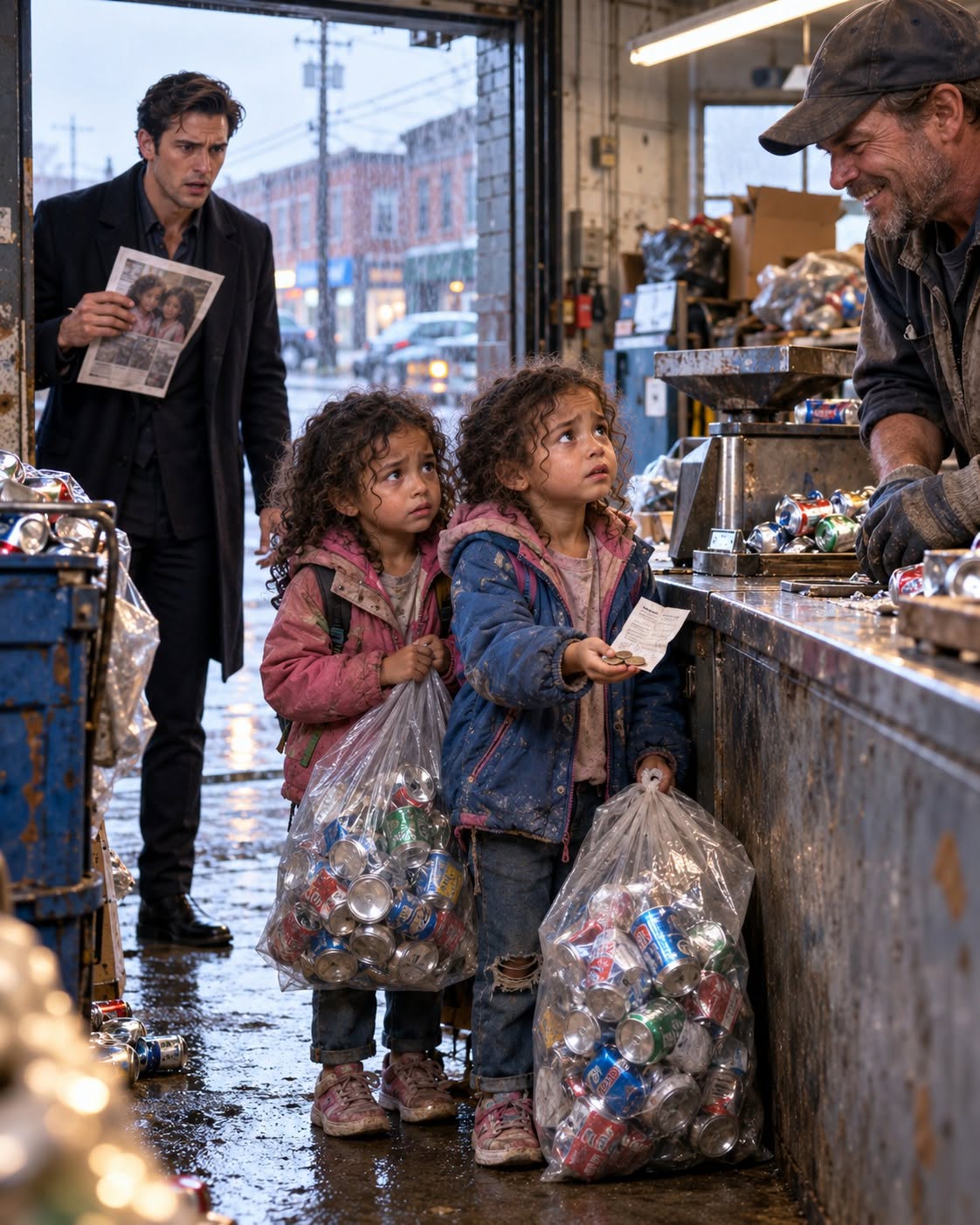 Twin Sisters Collect Bottles to Help Their Grandma—One Note Brings a Billionaire to His Knees...