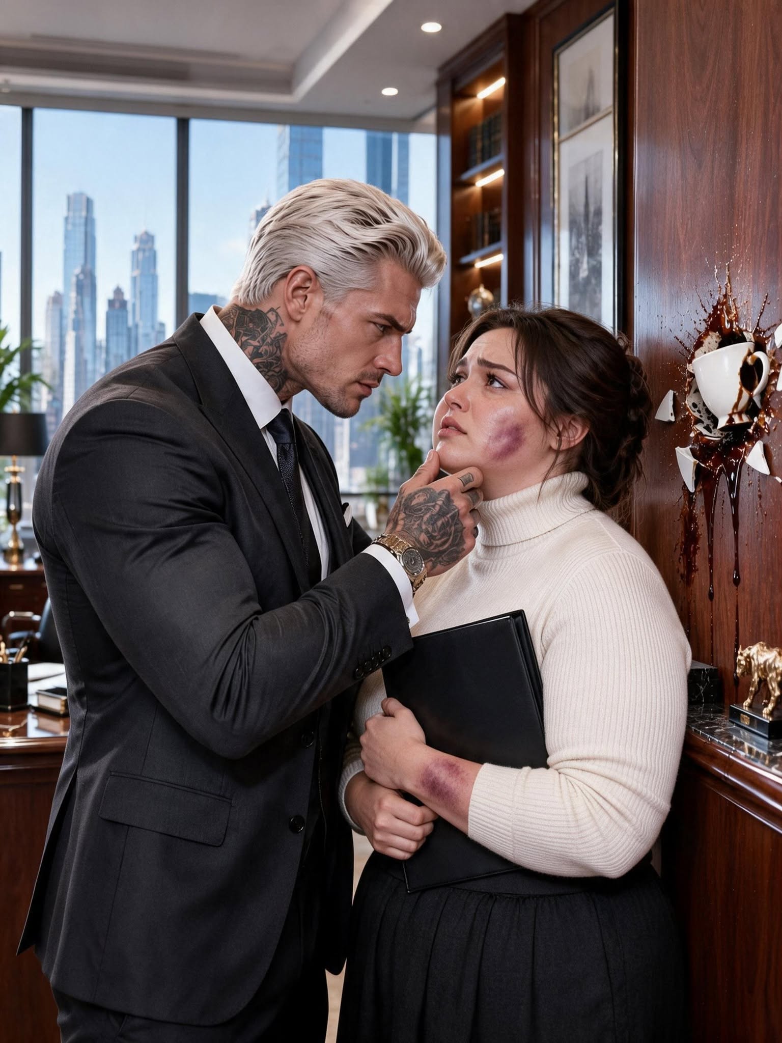 They Mocked the Plus-Size Secretary for Thinking She Mattered—Then the Mafia Boss Saw Her Bruises and Asked Who Dared Touch His Future Wife