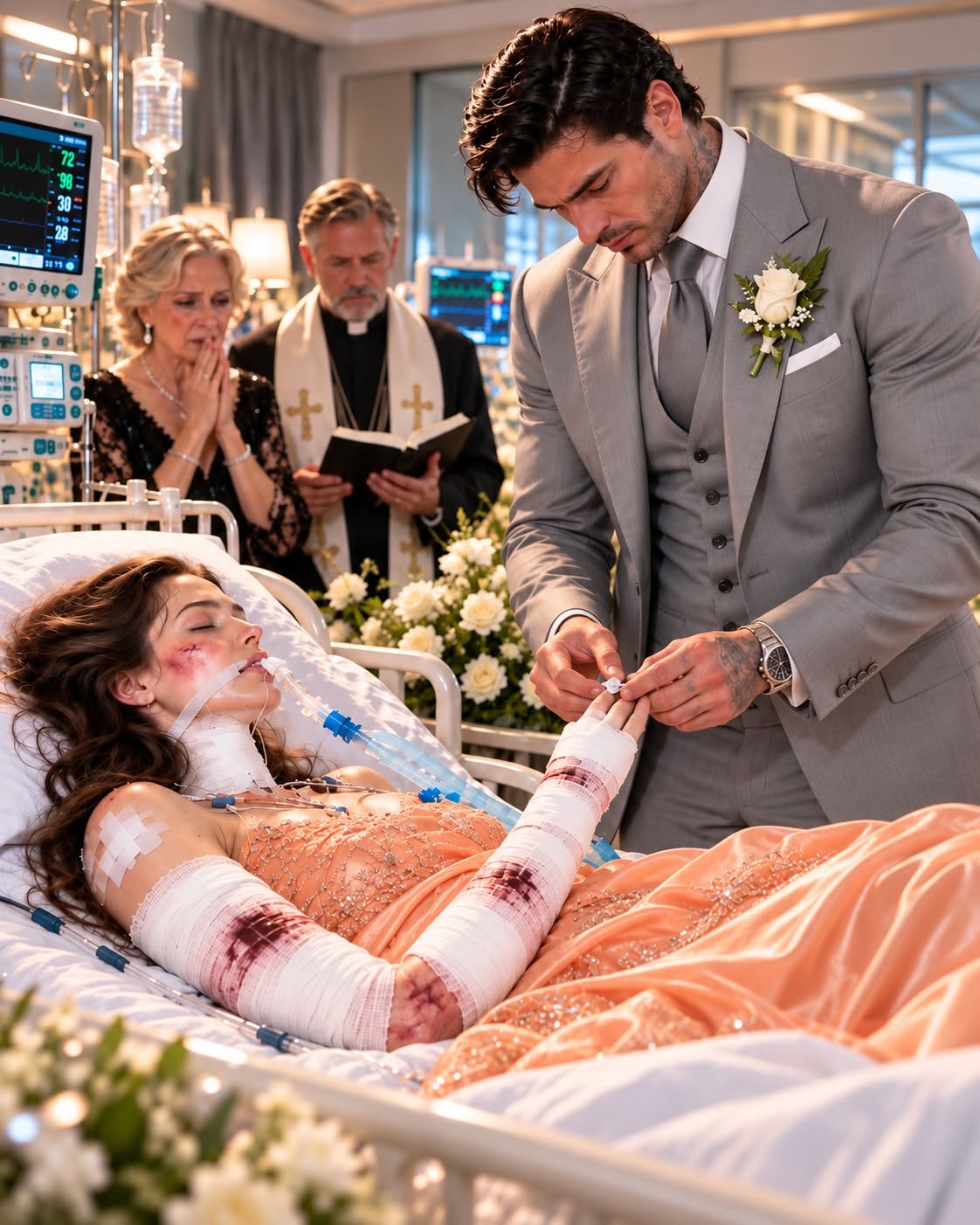 Seven bullets were still inside my body when Dominic Rossi married me, and I didn’t even know it was happening. While surgeons questioned whether my heart could survive another operation, New York’s most feared crime boss slipped a gold ring onto my swollen finger and told my unconscious body, “Anybody who comes for you comes through me.”