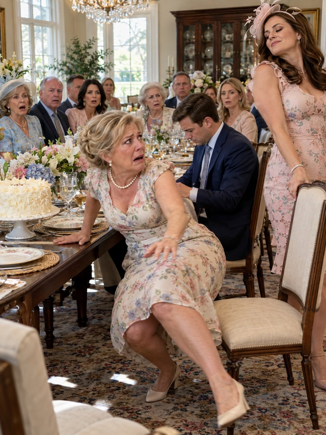 At Easter dinner, my daughter-in-law pulled my chair away in front of 12 people and laughed, “I love how she still thinks she belongs here.” My son looked down and said nothing. I drove home with the coconut cake I’d baked for them, opened my laptop, and finally looked at every bill, card, lease, and “temporary” expense I’d been covering for years. By morning, their family arrangement had quietly begun to change...