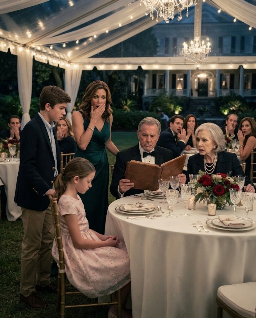 My mother humiliated my adopted daughter in front of seventy guests, took her dinner plate away, and said, "She eats in the kitchen." She thought I would stay silent like everyone else. She forgot about the folder my father had hidden for the day her lies finally collapsed.