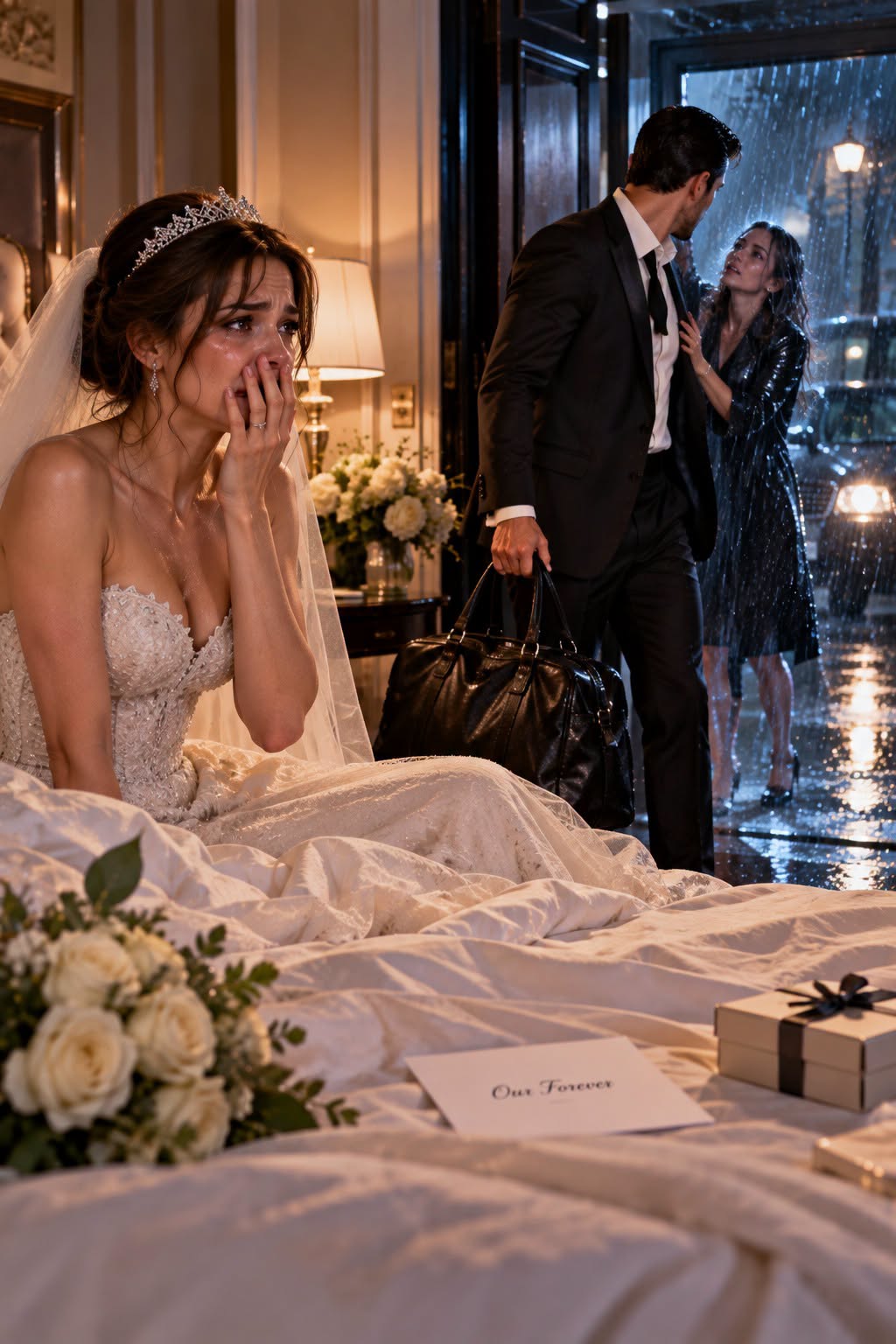On Our Wedding Night, He Rushed to His Ex in the Storm—Then Went Still When He Came Home