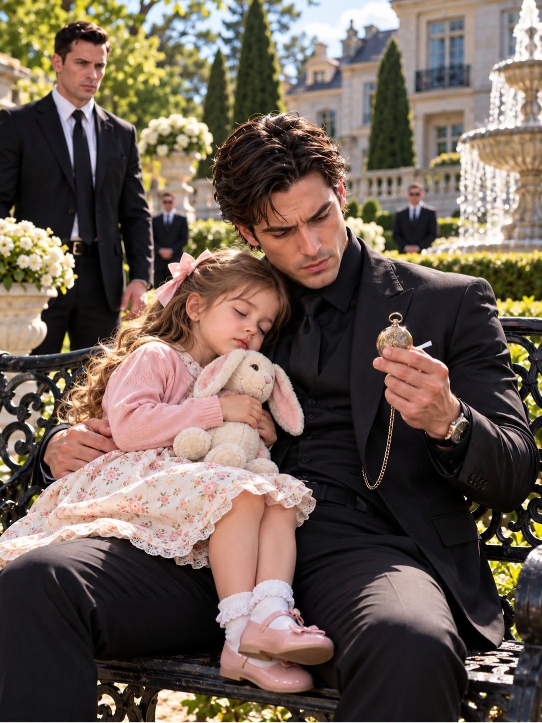 A Barefoot Toddler Walked Past Thirty-Eight Guards and Fell Asleep on a Mafia Boss — Then Her Rabbit's Watch Reopened His Father's Grave