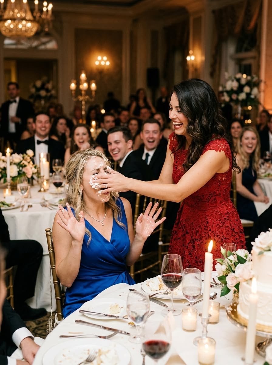 My MIL smeared my birthday cake all over my face in front of 70 guests and laughed, calling it a "family tradition" — then my husband did something that wiped the smile off her face.