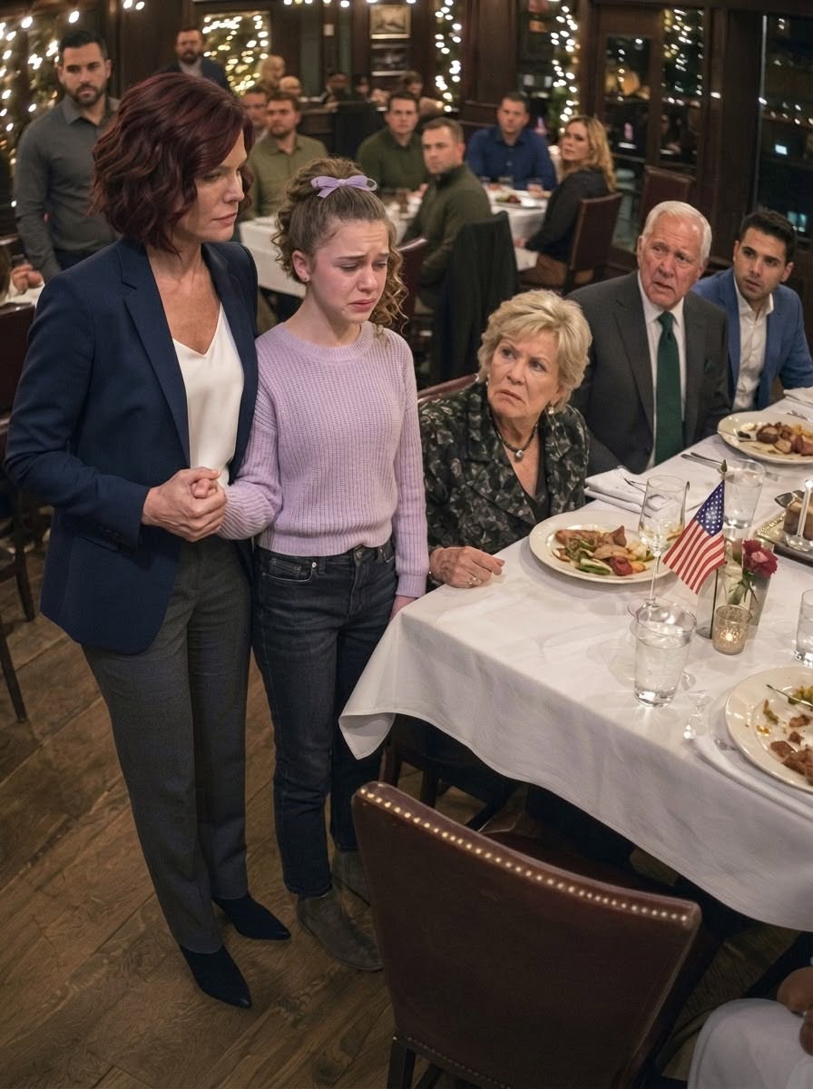 My mother leaned across the restaurant table, looked my 13-year-old adopted daughter dead in the eye, and whispered, “We don’t sit with mistakes.” I didn’t scream or make a scene. I simply took my daughter’s hand and walked out. That night, instead of an apology, my father texted to ask if I was still making their car payment the next day. By sunrise, I had cut off every single dollar I used to fund their lives. But it wasn't until I unlocked my daughter’s phone that I discovered the chilling truth: the dinner wasn't just a cruel comment. It was a calculated ambush.