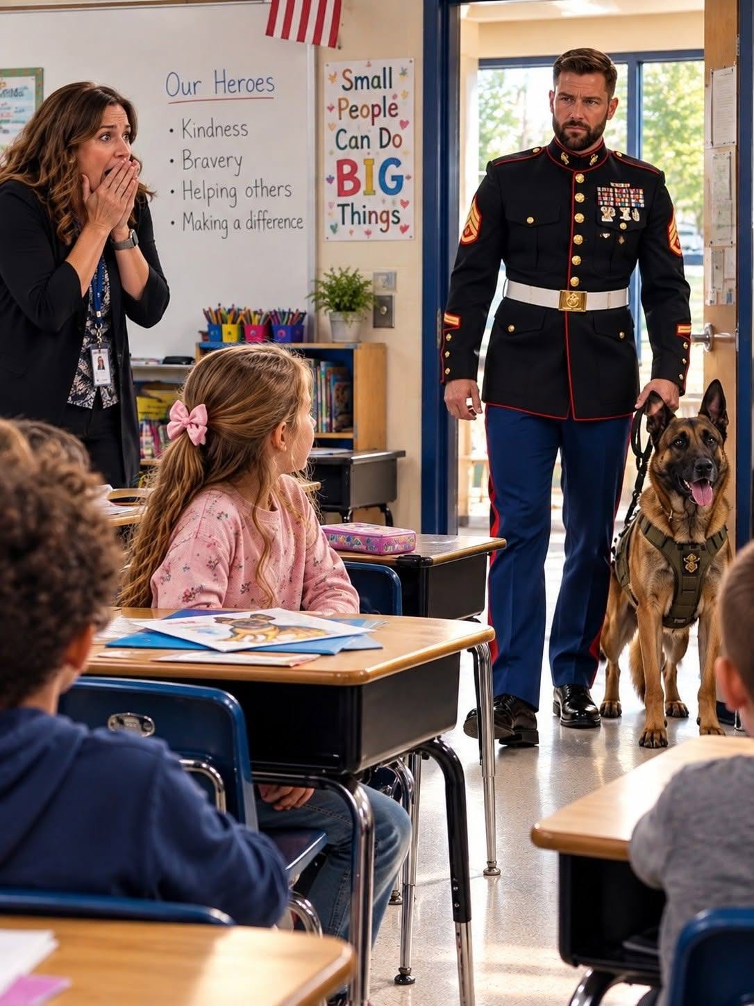 Her teacher threw eight-year-old Clara’s project into the trash and made her apologize in front of the entire class.