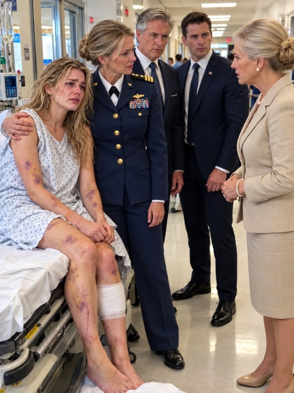 My daughter called me from a hospital and whispered four words: “Mom… please get me.” I drove there without even changing out of my Army uniform. But when I discovered why she was terrified of the powerful family she'd married into, I realized she hadn't called me simply for a ride home...