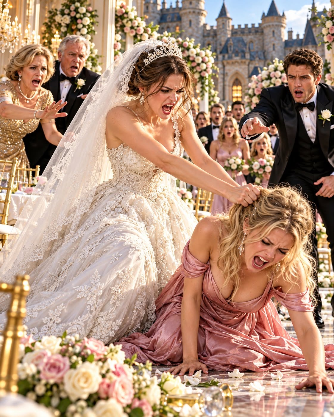 My mother demanded that I cancel my wedding because my younger sister had booked her expensive country-club ceremony on the exact same day. When I refused, my entire family chose her over me, but twelve days later, my wedding at a New York castle went viral with 1.2 million views, and suddenly my mother was screaming that I had stolen my sister's spotlight.