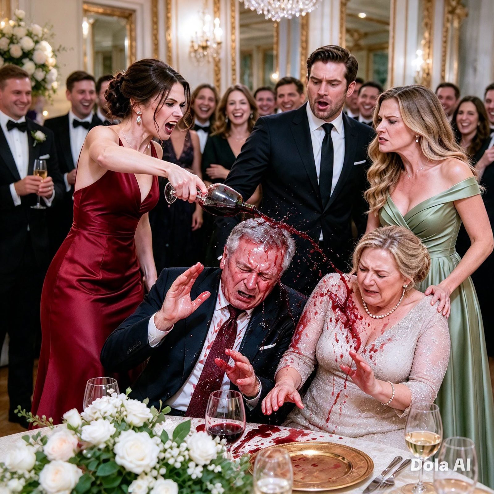 While my parents were covered in wine spilled by my SIL, his family just laughed. I stared at my husband and said, "You have 5 minutes to rectify this, otherwise we'll meet at divorce court."