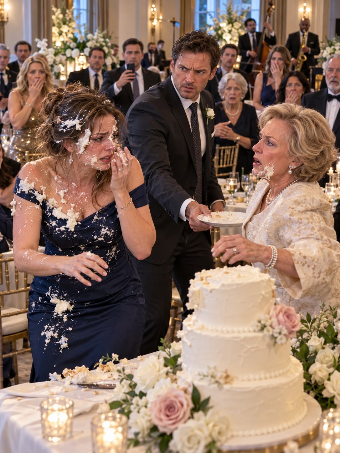 My mother-in-law pressed birthday cake into my face in front of seventy guests, then laughed and called it a “family tradition.” My husband had asked, “We do?” before she ignored him. I stood there with buttercream in my eyelashes and on the blue dress I loved, while she told everyone I should take a joke...