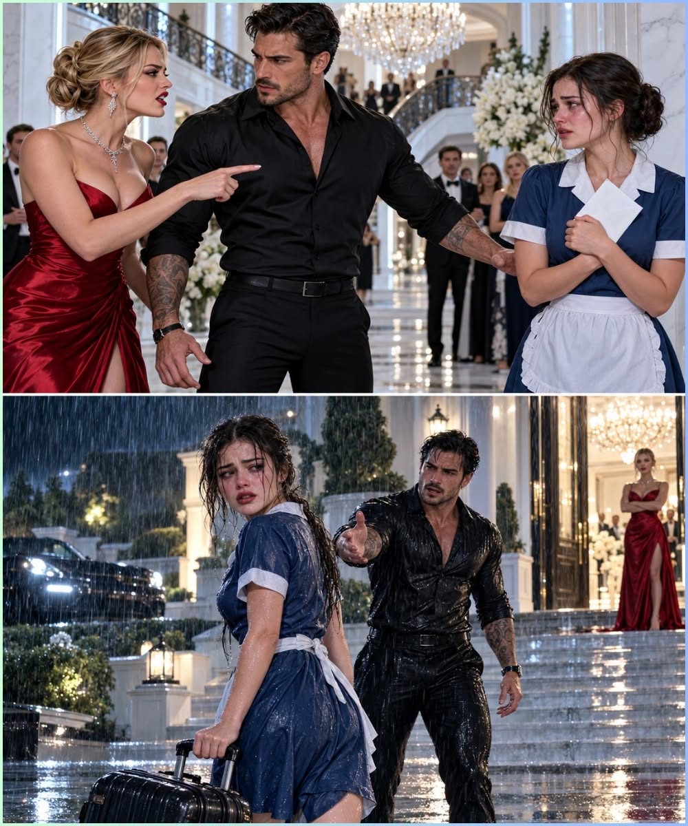 The Curvy Maid Walked Away When the Mafia Boss Announced His Engagement, but the Secret He Followed Her Into the Rain to Reveal Changed Everything