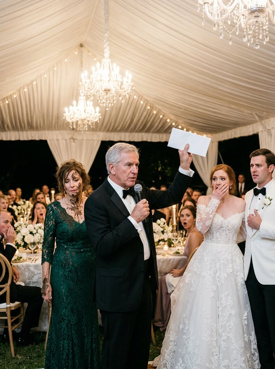 At My Son’s Lavish Wedding, His Bride Pushed My Wife Into the Mud in Front of 200 Guests. My Son Defended Her, Calling It an Acc!dent. I Stayed Silent, Helped My Wife Stand, Then Took the Microphone and Revealed What I Was About to Do With the Final $100,000 Payment.