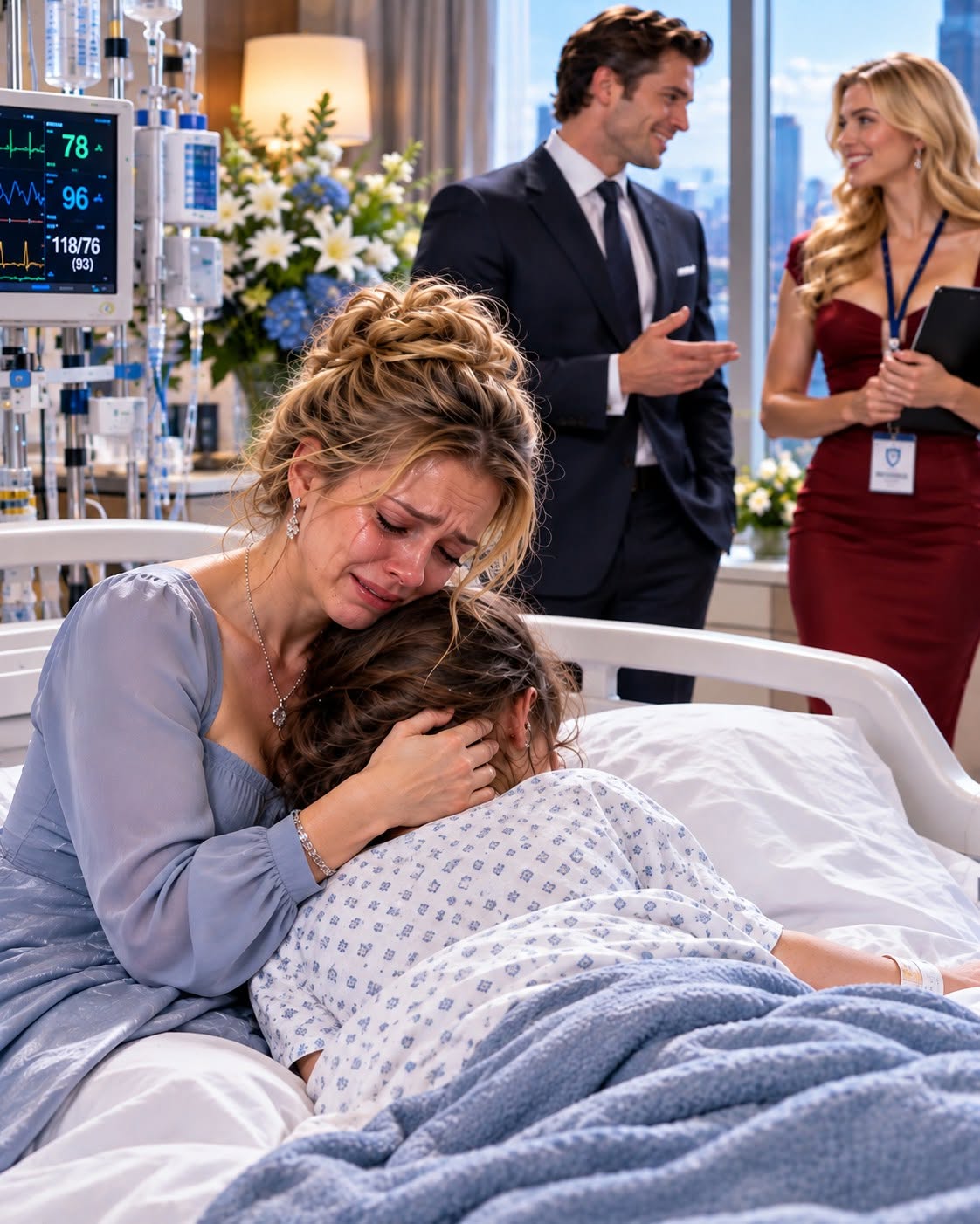 My husband abandoned our five-year-old daughter in the ICU, then called me at 11:07 p.m. and asked, "What time is the funeral?" Emma was still alive, struggling to breathe through tubes. But before I could scream at him, a nurse pulled me aside and revealed that he'd secretly told the hospital not to revive our daughter if her heart stopped.