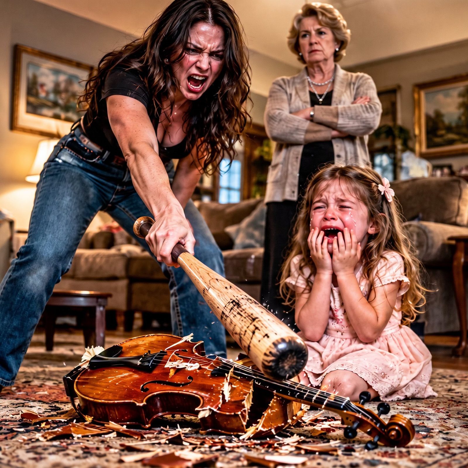 My Sister Smashed My 6-Year-Old Daughter’s $5,000 Custom Violin With A Baseball Bat, Right In Front Of Her. “That Should Be A Lesson For Her,” She Said. “You Shouldn’t Have Bought It,” My Mom Added. I Didn’t Scream. I Just Smiled And Said One Sentence, And Their Faces Went Pale…