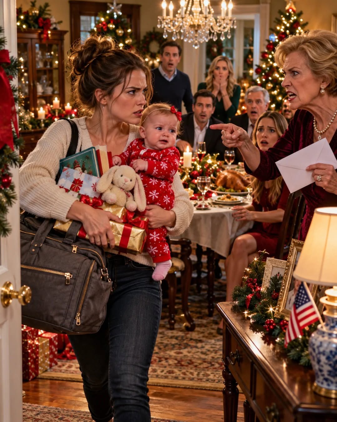 On Christmas, my mom humiliated my baby in front of the whole table—so I packed my daughter’s gifts and told her: “This is her last Christmas here.”