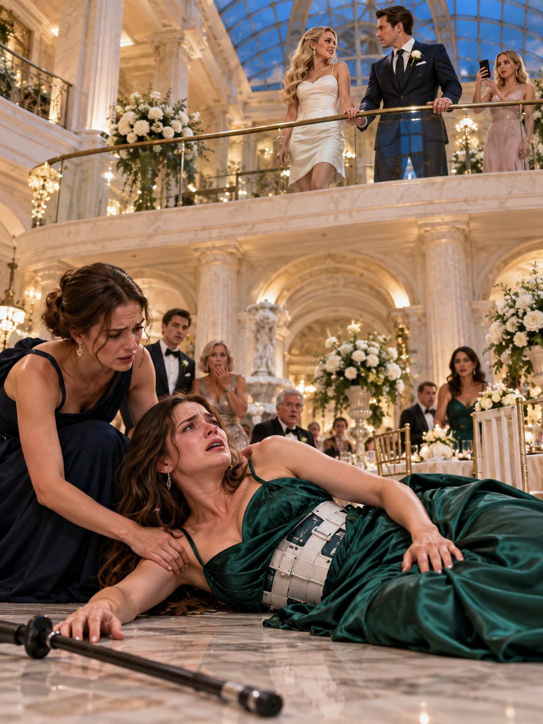 "It Was For Views!" My Sister Laughed As Guests Ran To Help Me Up. I Heard My Back Snap-And She Knew About My Injury. Everyone Heard Her Laughing. But Her Fiancé Heard Something Else. He Turned And Looked At My Sister...