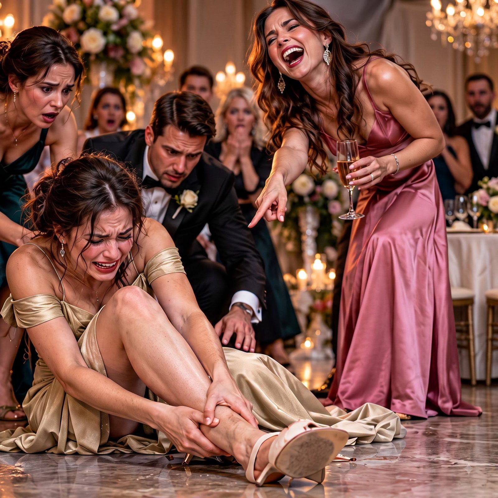 My sister laughed as people hurried over to help me up - It was for content! - I heard my bone snap. She knew I was already hurt. Everyone heard her laughter, but her fiancé heard something else. He turned and looked straight at her...