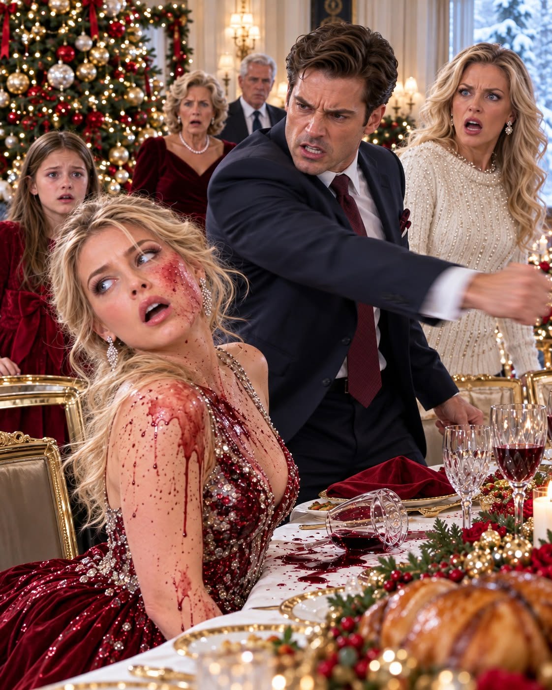 My husband grabbed me so violently at Christmas dinner that my fingers went numb, then his family threw me and my daughter out into the freezing night. They thought they had humiliated me into submission, but before I walked out, I discovered an envelope proving they were hiding something far worse. By 7:46 the next morning, my husband had called me nineteen times.