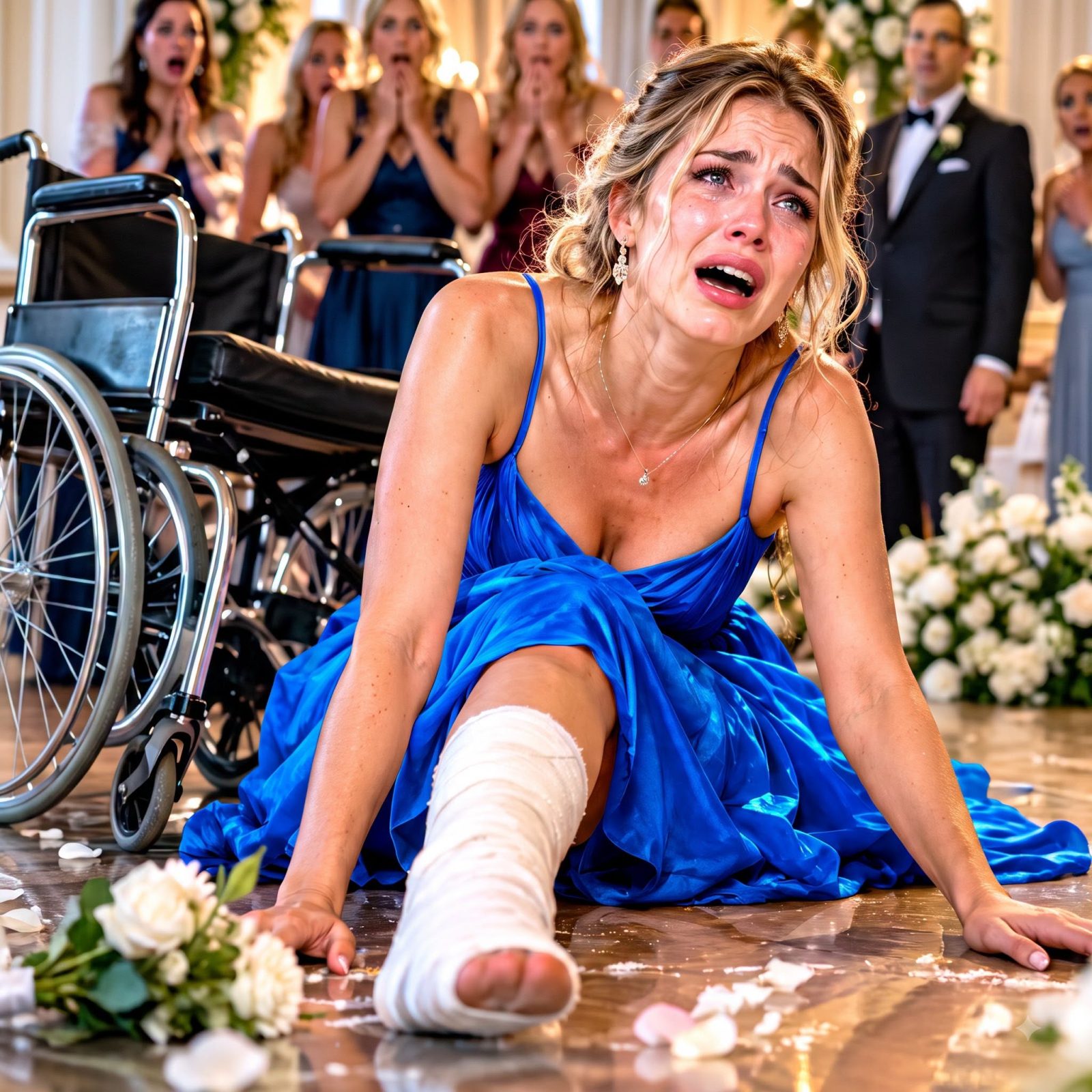 My sister told the guests at her wedding rehearsal - She’s faking her illness for sympathy. - Then she pushed me out of my wheelchair. Dad called me the family’s burden. Mom turned away in disgust. They had no idea my attorney was on his way there. Fifteen minutes later, five officers walked in, freezing the entire gathering...