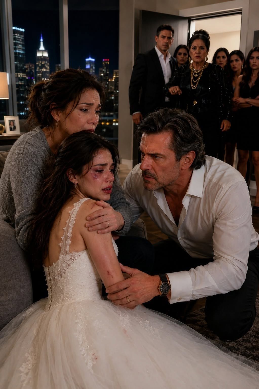 My Daughter Showed Up Bloody on Her Wedding Night—Then Her Estranged Father Saw the Bruises and Swore to Destroy the Family That Did It