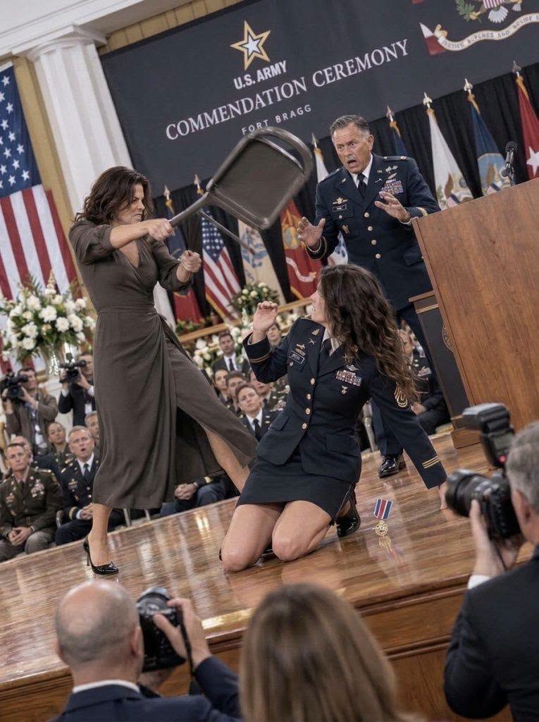 My stepmother smashed a chair across my arm at my own Purple Heart ceremony, breaking the bone right as I was carrying a veteran up to the stage.