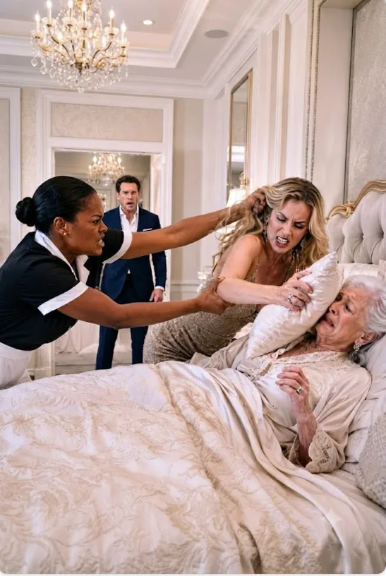 """His Fiancée Pressed a Pillow Over His Mother’s Face—But the Black Housekeeper Knew Exactly Why Evelyn Had to Die Before the Wedding