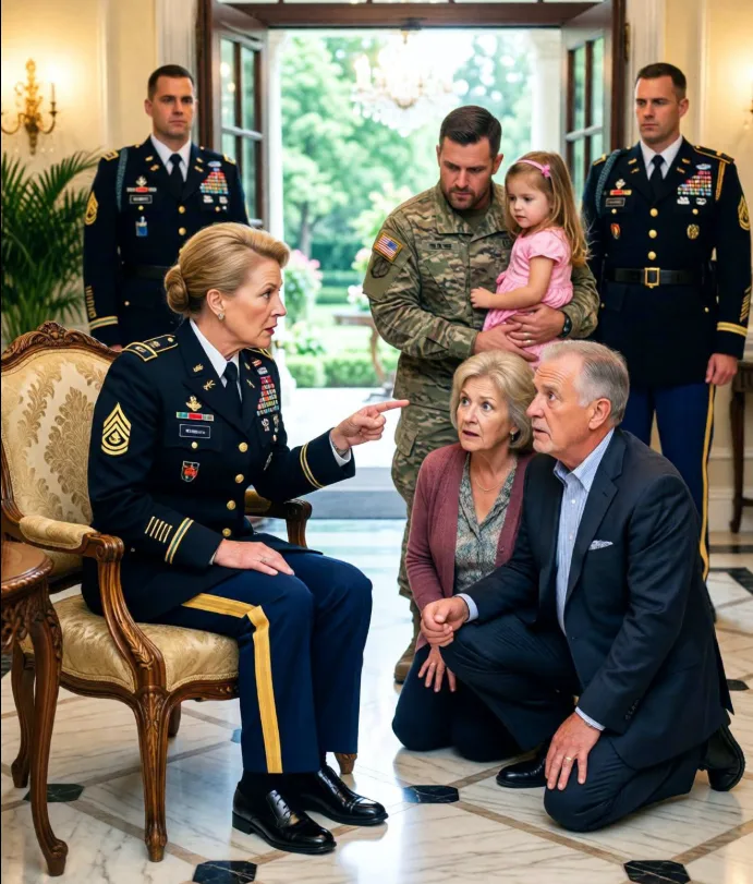 I never imagined my own parents would leave my six-year-old daughter standing alone in a downpour because they decided my sister's children mattered more. But what they didn't know was that the little girl they abandoned was the daughter of a senior United States Army officer—and the cruel decision they made that afternoon was about to expose a family secret they had depended on for years.