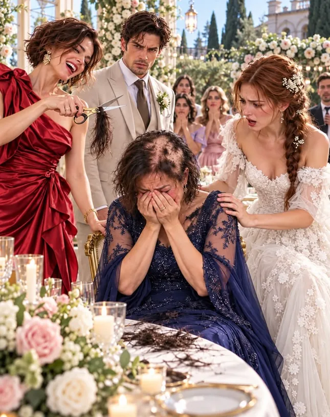 Two Hours Before My Wedding, My Mother Returned From the Hair Salon Wearing a Hat, Her Eyes Filled With Tears. My Fiancé Said, “It Was Just an Accident. Hair Grows Back.” I Took Off Her Hat, Saw the Damage They Had Done to Her Head, and Grabbed a Pair of Scissors in Front of Everyone… But No One Imagined What I Would Cancel Next.