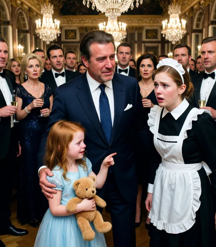 A billionaire asked his six-year-old daughter to choose his new wife, and she pointed to the maid while the entire ballroom laughed—until a hidden recording revealed why the child had chosen the only woman nobody wanted to see