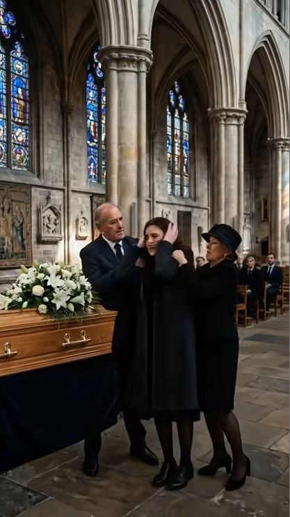 At my father’s funeral, while I was still trembling beside his coffin, my mother and stepfather grabbed my arm and hissed, ‘Sign everything over now—you’re too young to own any of it.’ When I refused, they slapped and dragged me in front of the mourners, thinking no one would stop them. But they had no idea I was recording every word… and what I exposed next destroyed everything they tried to steal.