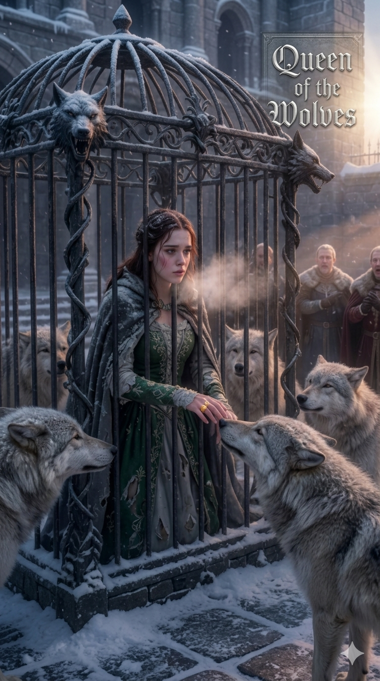 Queen of the Wolves: A Deposed Princess Was Confined To The Royal Wolf Cage On A Frozen Night By Her Cruel Stepmother—But By Dawn, The Entire Pack Knelt Before The Girl, Making The King Turn Pale As He Looked Down From His Throne.