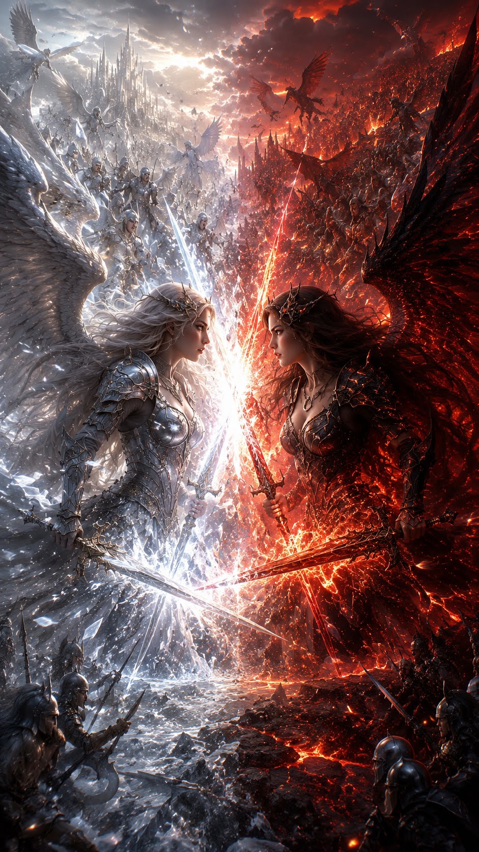 ✨ THE RED WINGS AND THE WHITE WINGS ✨ PART 3 — THE WAR AT THE FRACTURED SKY ✨