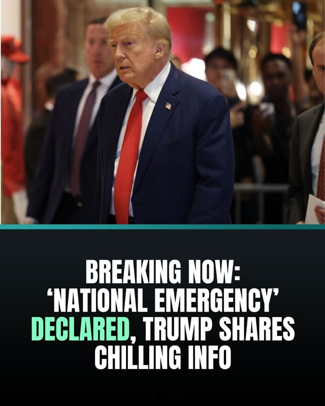 🚨BREAKING NOW: 'NATIONAL EMERGENCY' DECLARED, TRUMP SHARES CHILLING INFO