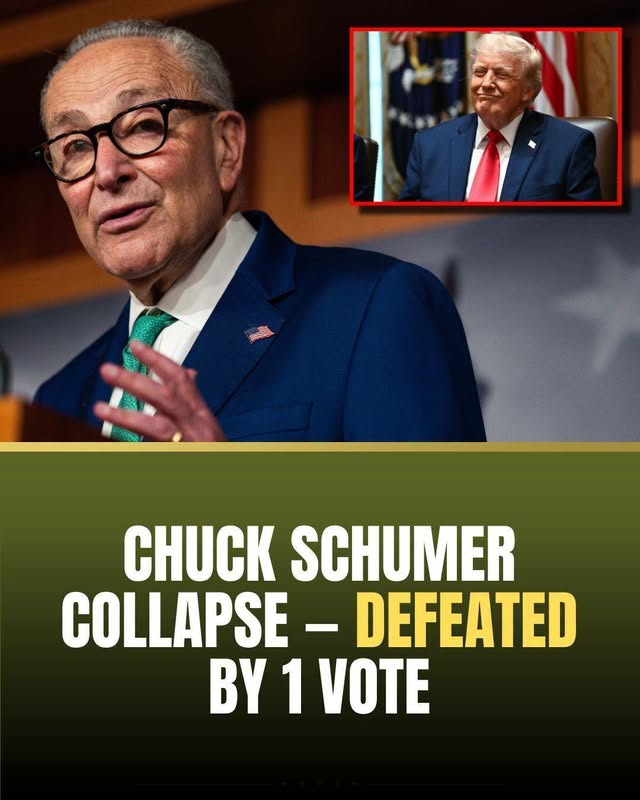 🔥CHUCK SCHUMER COLLAPSE - DEFEATED BY 1 VOTE