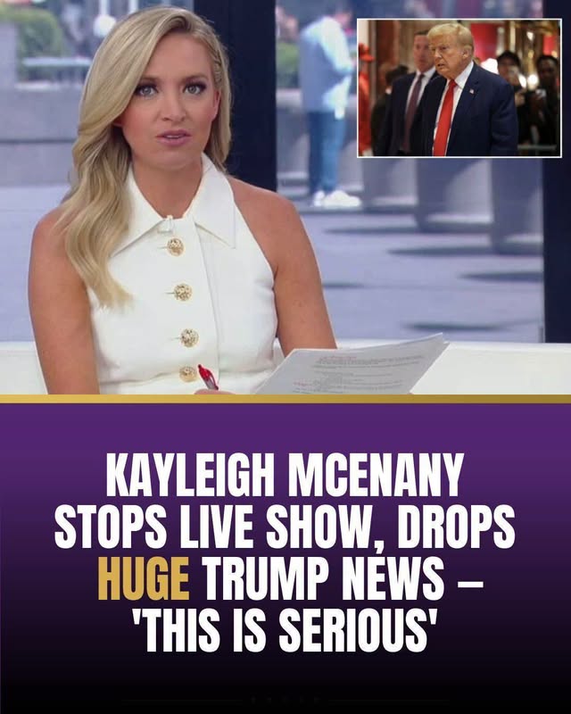 🔥KAYLEIGH MCENANY STOPS LIVE SHOW, DROPS HUGE TRUMP NEWS 'THIS IS SERIOUS'