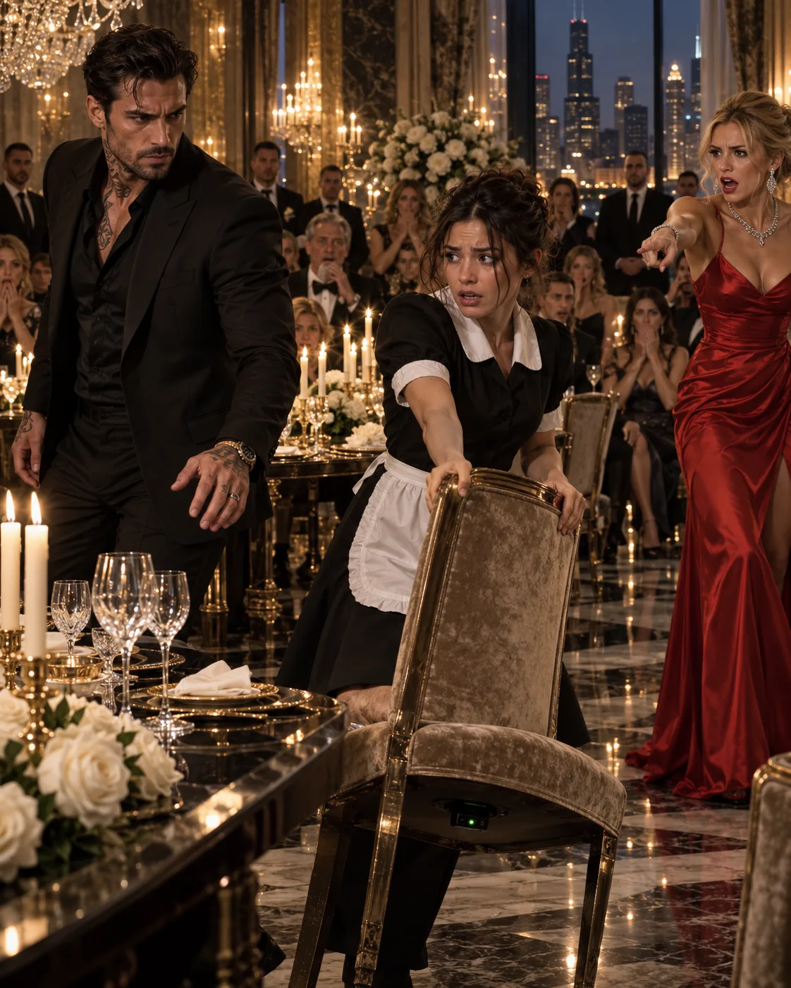 🥀 The Maid Who Moved His Chair and Unmasked His Fiancée’s Betrayal