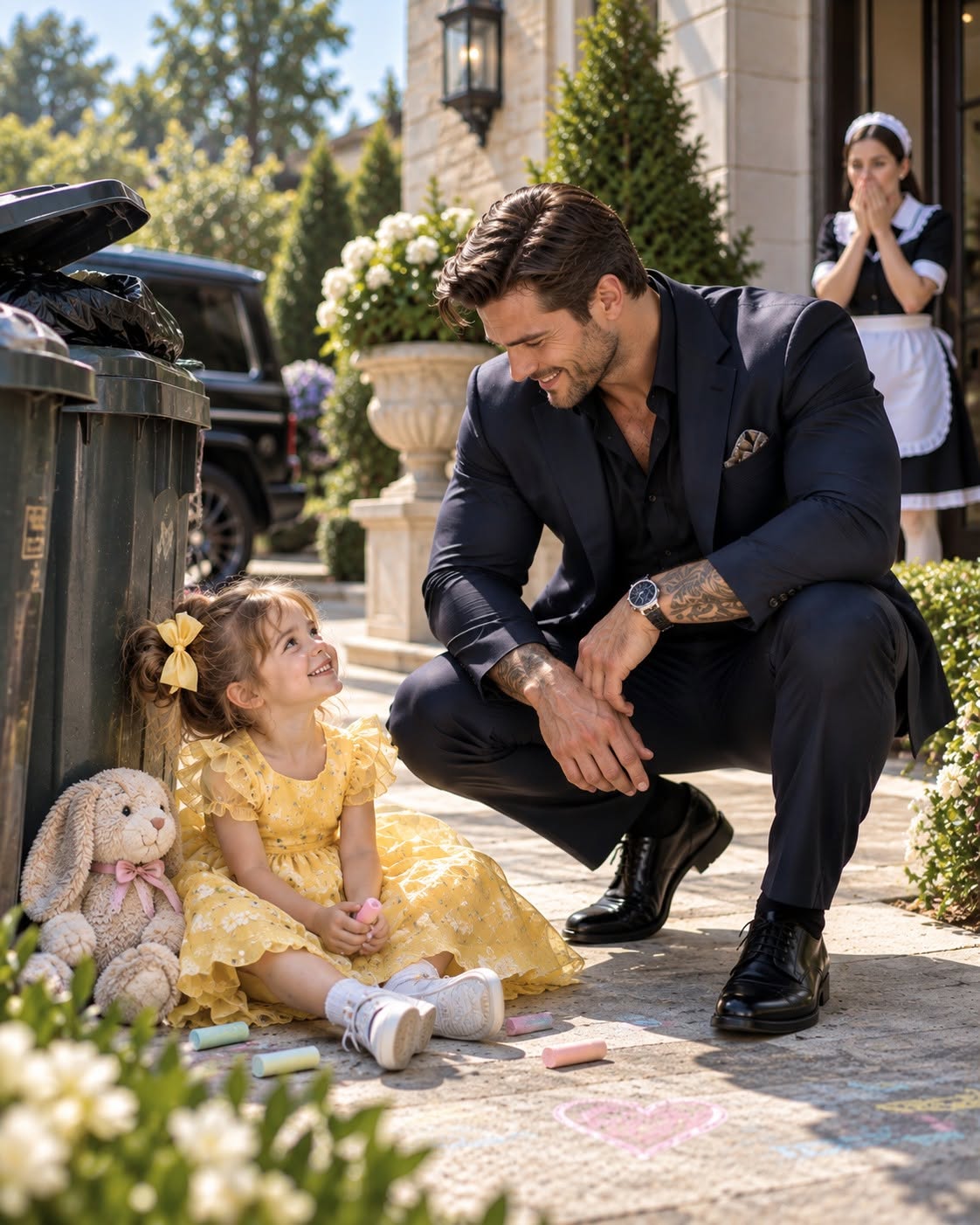 🧸 The Little Girl Behind the Trash Cans Who Exposed the Conti Family’s Oldest Lie