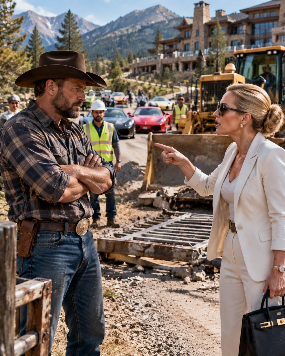 The Reckoning at Mercer Pass: How an Eighty-Million-Dollar Mountain Resort Tried to Run Over a Generational Rancher with High-Dollar Attorneys, Bulldozers, and Supercars, Only to Discover That Their Multi-Million-Dollar Luxury Paradise Was Built Directly on Top of an Old Mining Deed He Legally Controlled from the Very Beginning, Leaving the Silver Ridge Board Trapped Behind Locked Gates and Forced to Surrender Their Valley to the Quiet Mountain Landowner Who Kept Every Receipt