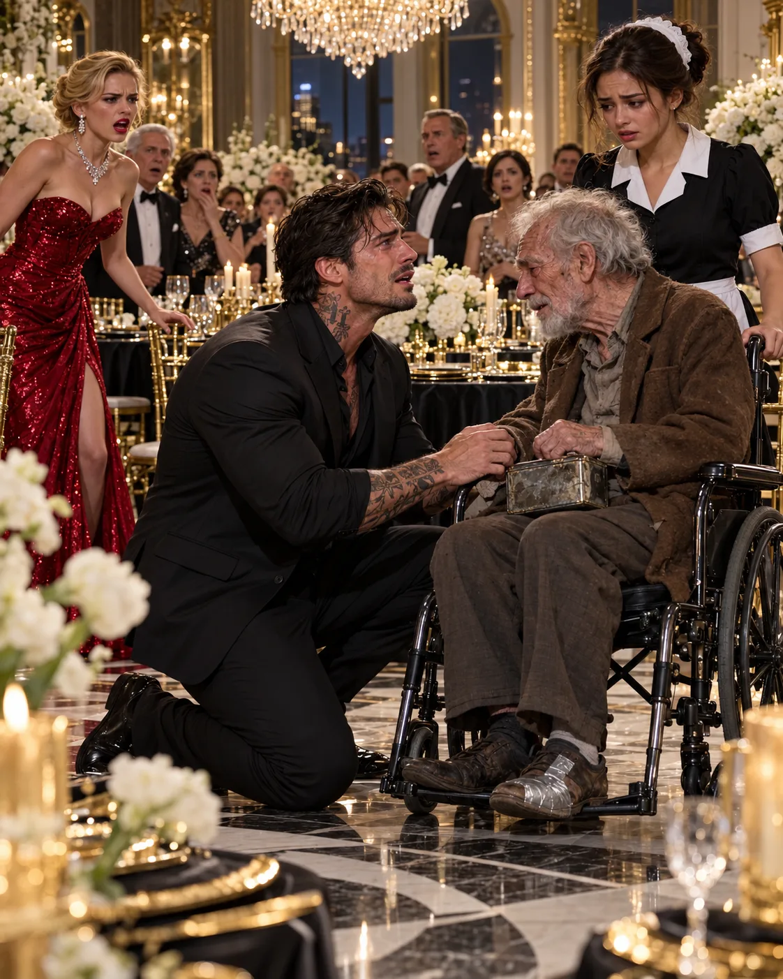 170.💚 The Wheelchair Uncle Luca Moretti Knelt Before—and the Emerald Earring His Fiancée Couldn’t Explain
