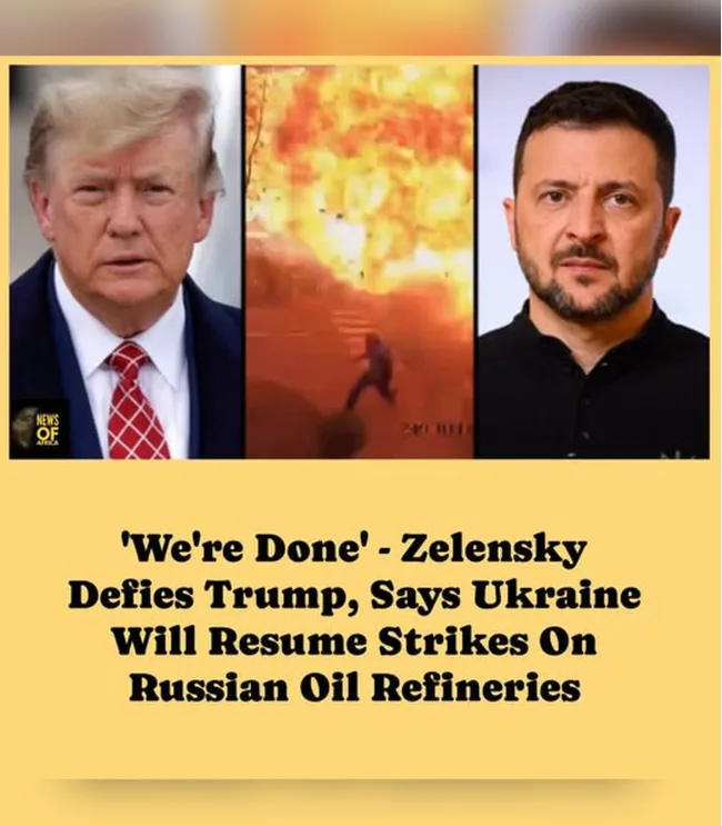 “WE’RE DONE” — ZELENSKYY DEFIES TRUMP